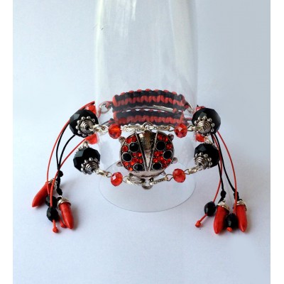 Bracelet "Poppies Scarlett"