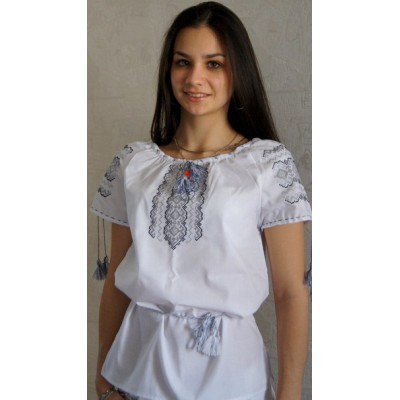 Embroidered blouse "Snow flake"
