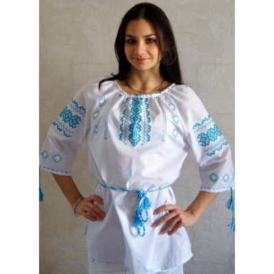 Embroidered blouse "Dnieper River"