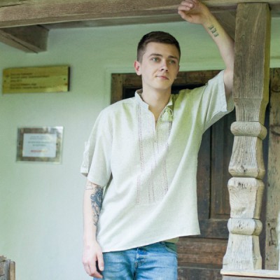Embroidered shirt "Fog&Lace"