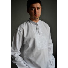 Embroidered shirt "White&White"