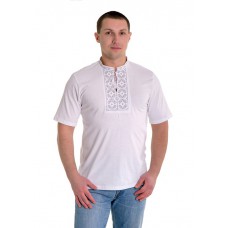 Embroidered t-shirt for man "Rhombus Grey"