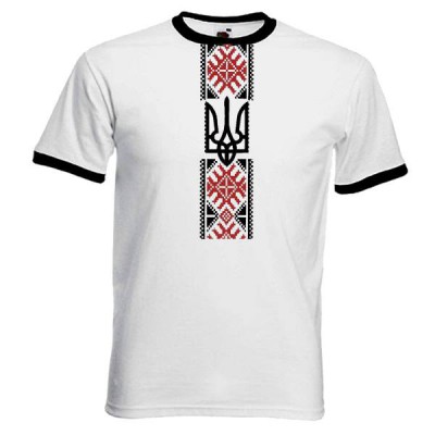 Embroidered t-shirt for man "Right Sector on White"