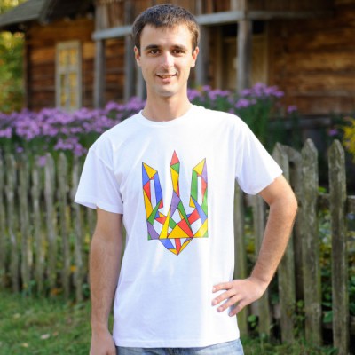 Printed Patriotic Unisex T-shirt "Trident Colourful"