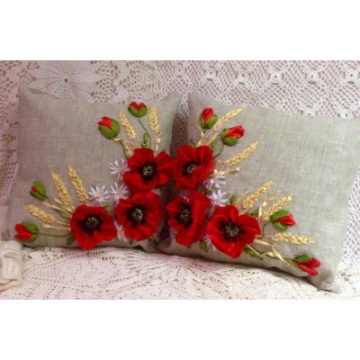 Set of 2 Embroidered Pillow Covers 1