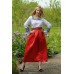 Red Long Skirt