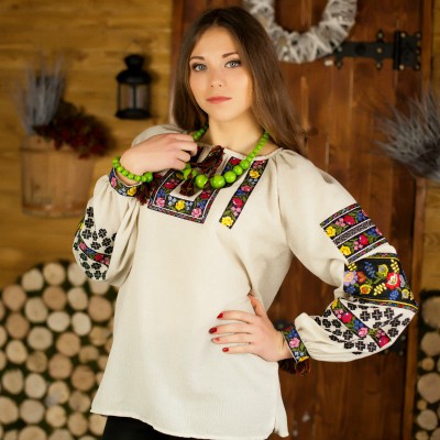 Embroidered blouse "Whisper of Spring"