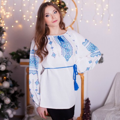 Embroidered blouse "Magic Clouds"