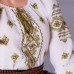 Embroidered blouse "Green Leaves"