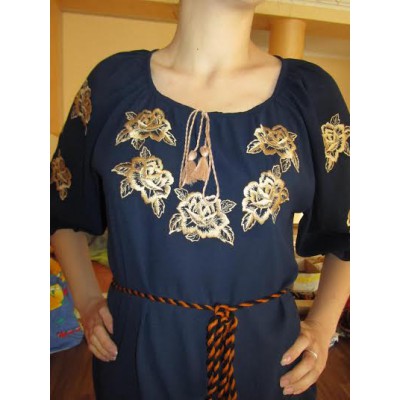 Embroidered  blouse "Golden Roses"