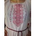 Embroidered  blouse "Shining Moon Red on White"