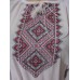 Embroidered  blouse "Diamonds Red on White"