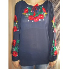 Embroidered  blouse "Passionate Poppies"