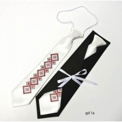 Embroidered tie for a boy "Ornament"