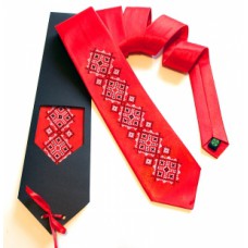 Embroidered tie for men "Gorun"