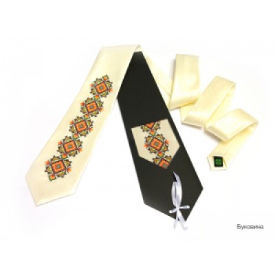 Embroidered tie for men "Bukovyna"