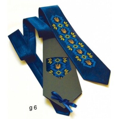 Embroidered tie for men "Glory"