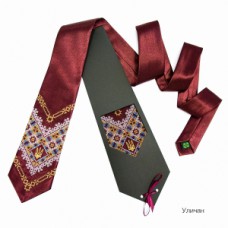 Embroidered tie for men "Chervyn"