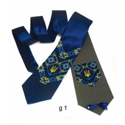 Embroidered tie for men "Shcheck"