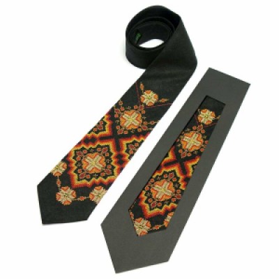 Embroidered tie for men "Vernidub"