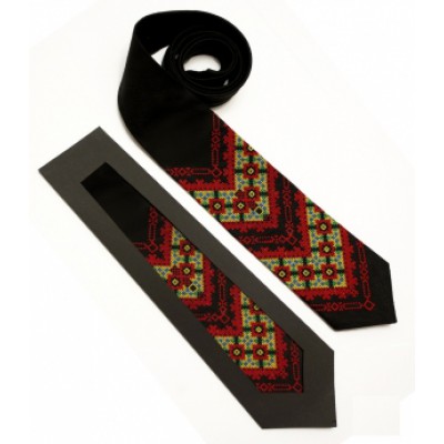 Embroidered tie for men "Svyatoslav"