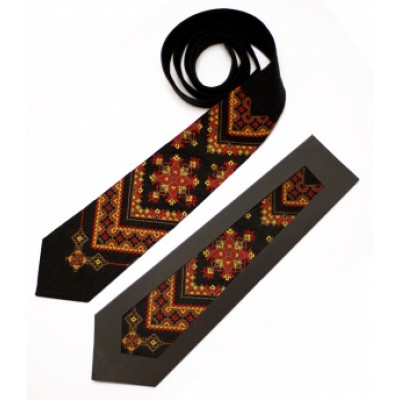 Embroidered tie for men "Ihor"