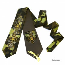 Embroidered tie for men "Budymyr"