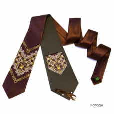 Embroidered tie for men "Kolodiy"