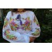 Embroidered blouse "Midnight Lily"