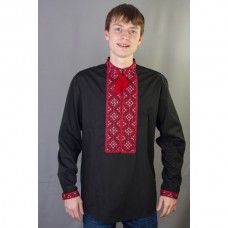 Embroidered shirt "Traditional Red Design"