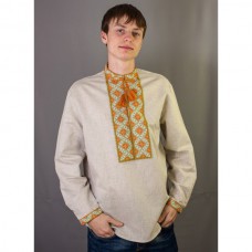 Embroidered shirt "Orange Embroidery"