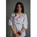 Embroidered  blouse "Delicate Orchids"