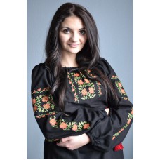 Embroidered  blouse "Roses in Sunset 2"