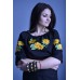 Embroidered  blouse "Sunflower in Sunset 2"