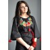 Embroidered  blouse "Poppies in Night"