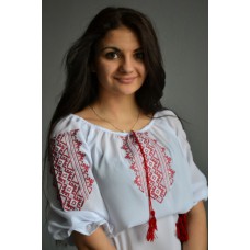 Embroidered  blouse "Traditional Red"