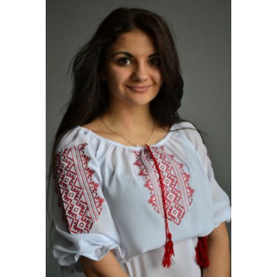 Embroidered  blouse "Traditional Red"