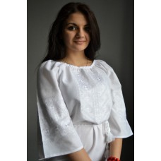 Embroidered  blouse "Traditional White"