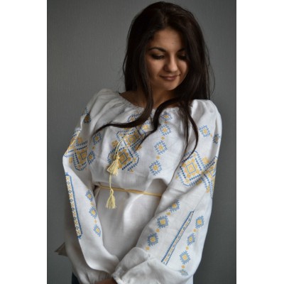 Embroidered  blouse "Ukrainian Beauty Patriotic"