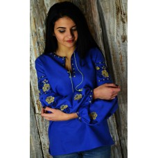 Embroidered blouse "Midnight Dew"